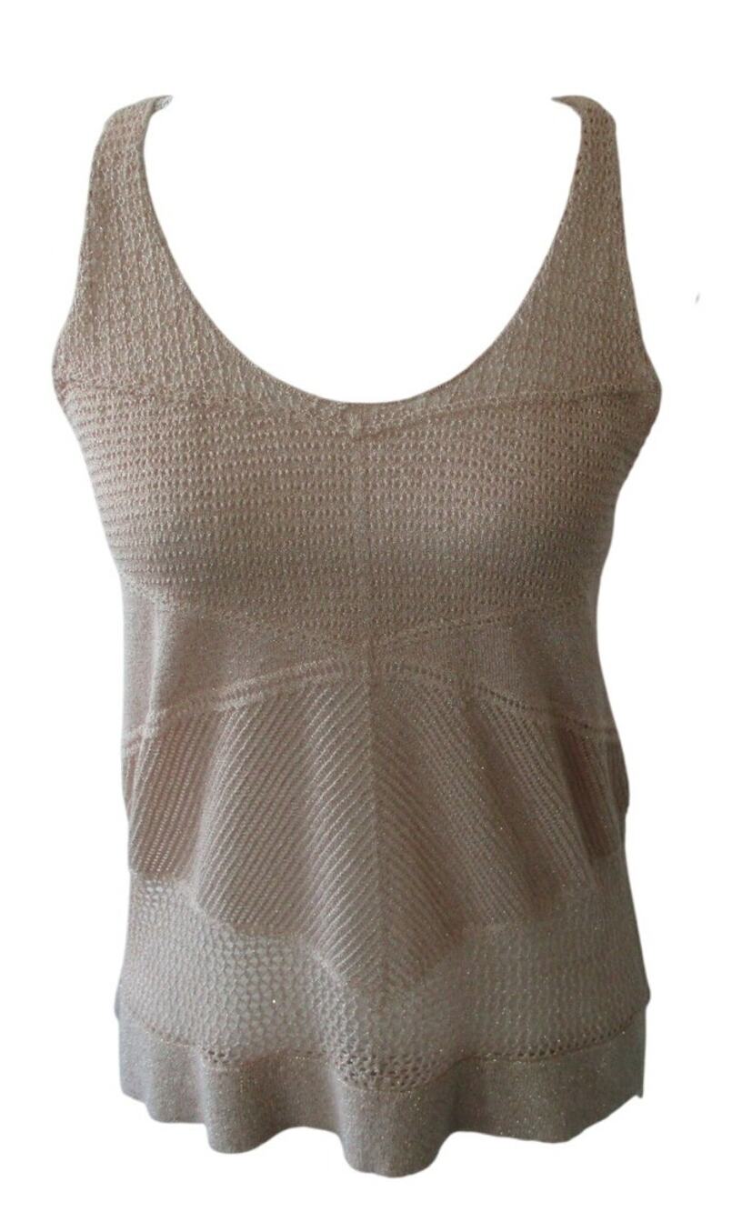 Jennifer Lopez Women's Tan Sleeveless Knit Tank Top Size Large